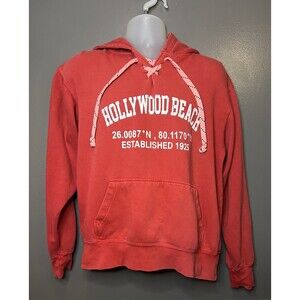 Vineyard Hoodie Womens Small Hollywood Beach Pullover Sweatshirt Vintage W